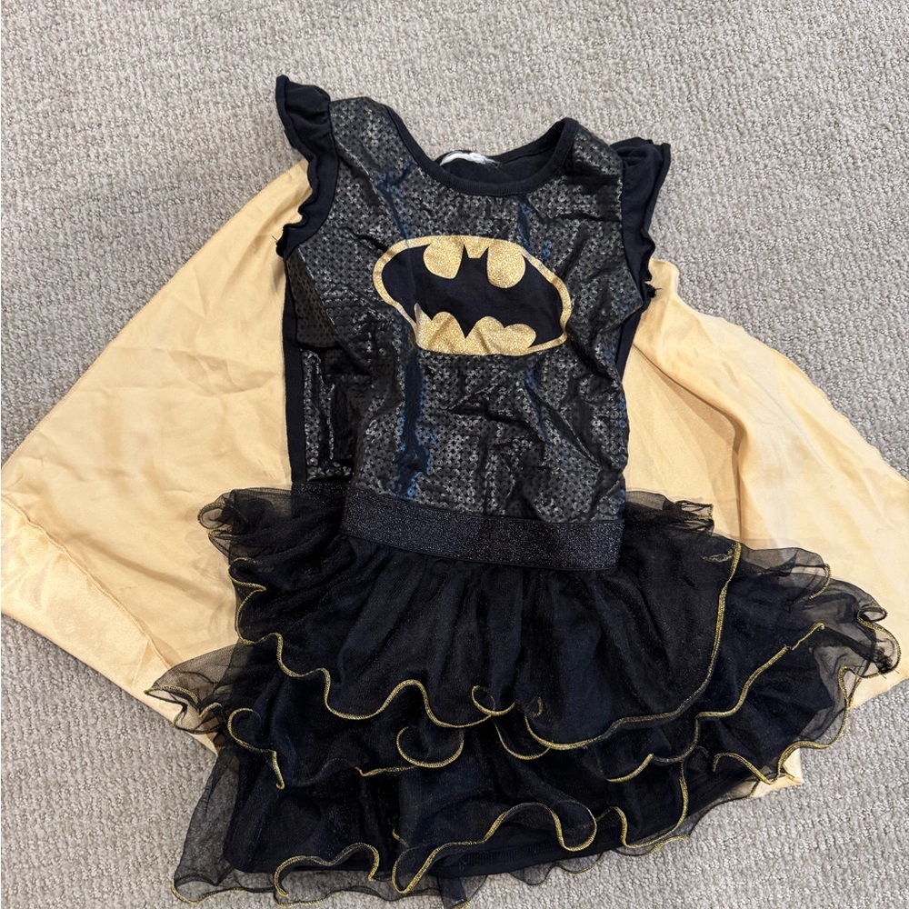 Batgirl Black and Gold Superhero Dress